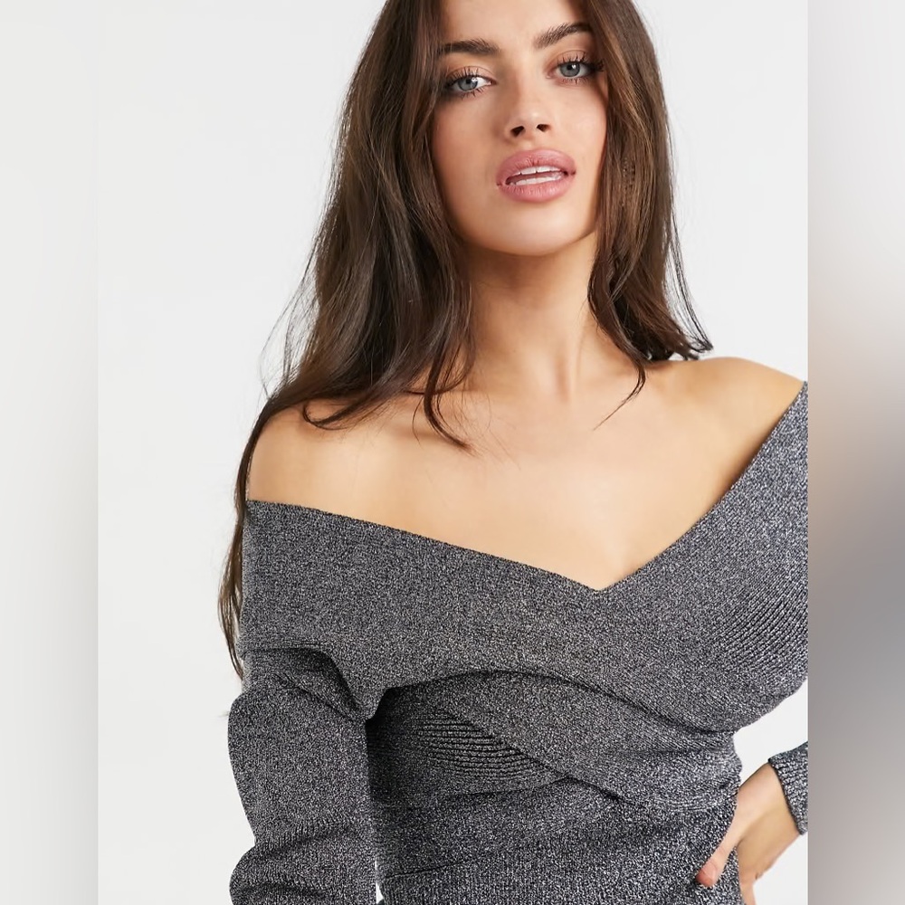 Ted Baker Shimmering Gray Top - Picture 4 of 4